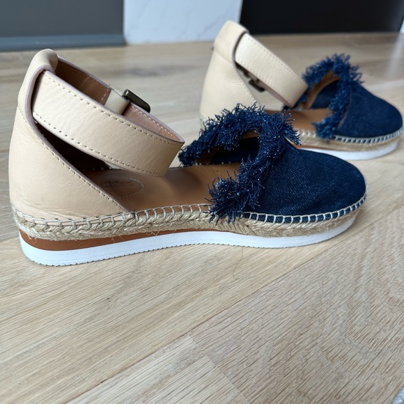 See By Chloe Glyn Flat Espadrille in Denim SZ 39 - Picture 9 of 10